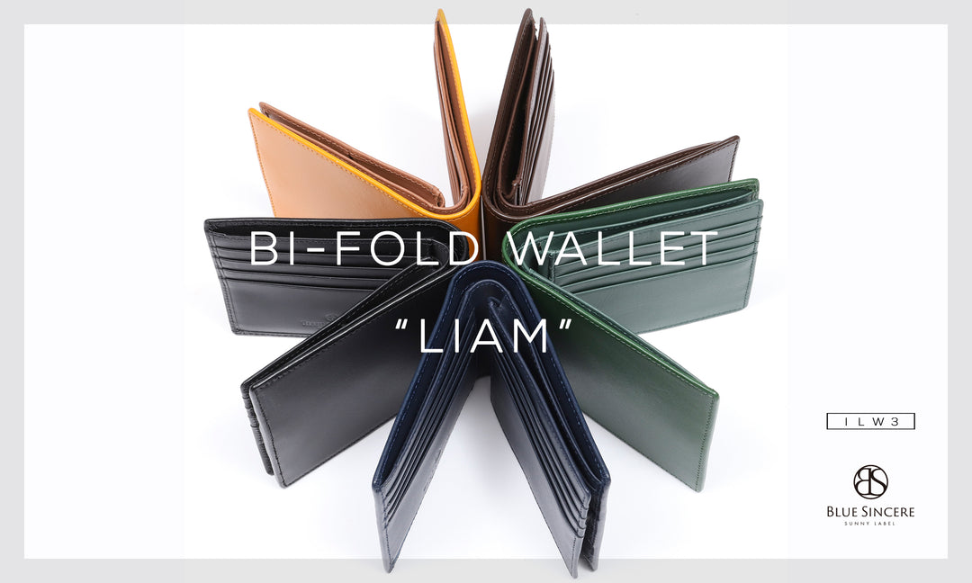 イタリアンレザーをカジュアルに落とし込んだ二つ折り財布“Liam(リアム)”新発売